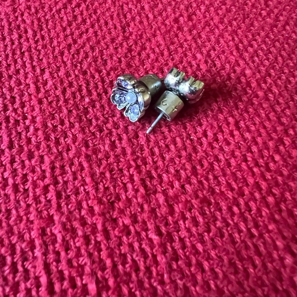 Chloe + Isabel Silvertone Floral Earrings - Picture 2 of 5